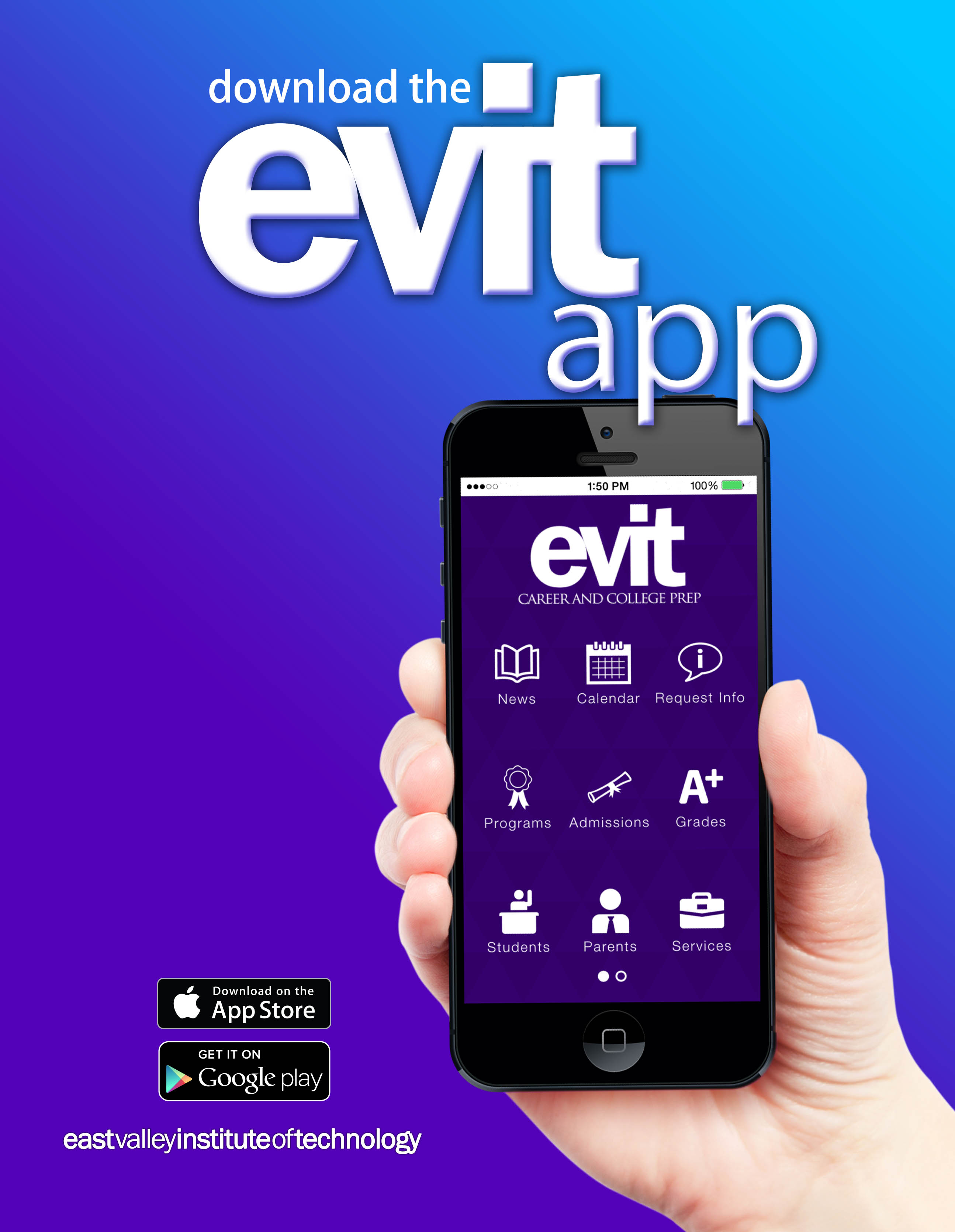 EVIT App - East Valley Institute of Technology